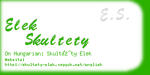 elek skultety business card